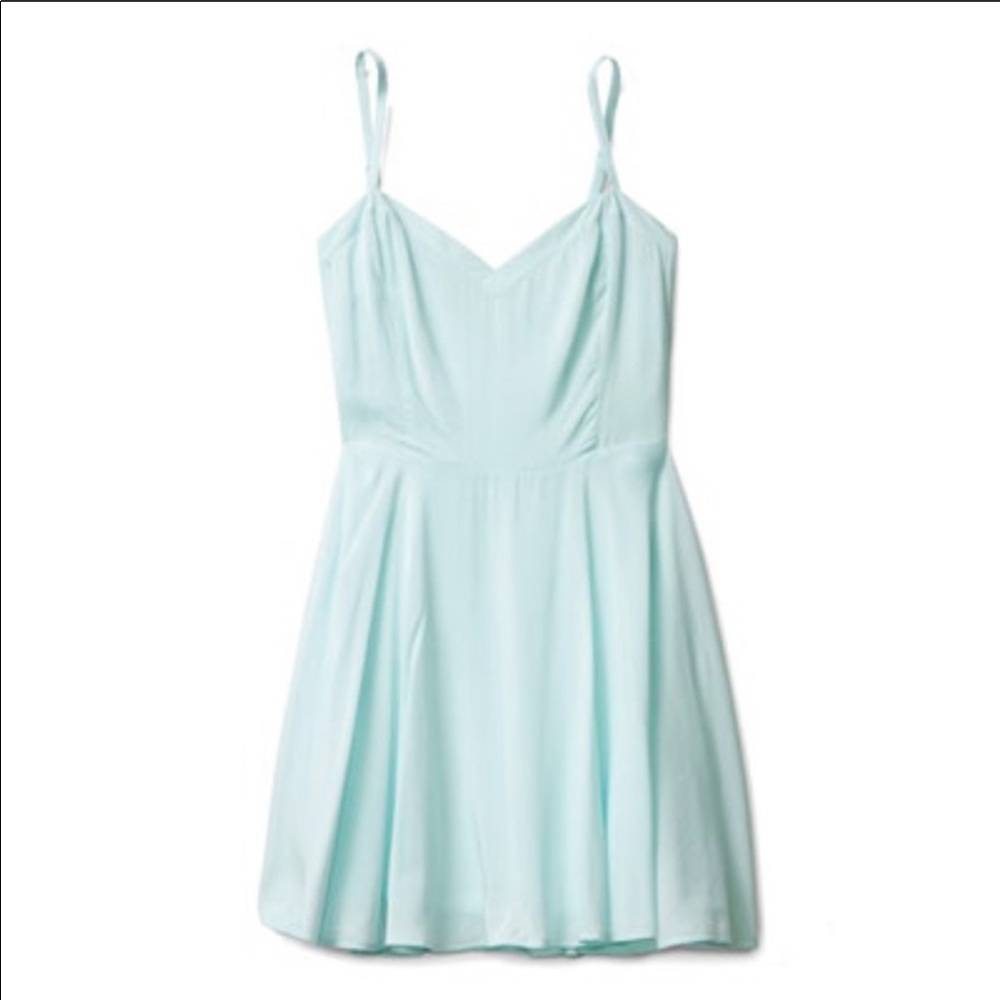 Talula dress in light aqua from Aritzia.
